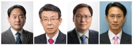 사진 왼쪽부터 김태현 금융위원회 사무처장(행시 35회), 최훈 금융위 상임위원(행시 35회), 윤창호 금융정보분석원(FIU) 원장(행시 35회), 이명순 금융위 증권선물위원회 상임위원(행시 36회) (금융위원회 제공)